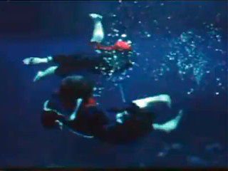 girl fight underwater